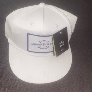 Never worn, white Decky Michelob Ultra PGA Tour 2021 SnapBack hat.